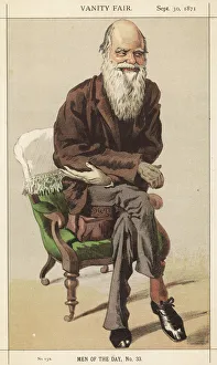 Charles Darwin, caricatured in Vanity Fair Charles Darwin, caricatured in Vanity Fair