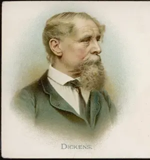 Book Prints: Charles Dickens Print, Late Life Portrait