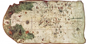 Chart by Juan de la Cosa (1500). SPAIN. Madrid Chart by Juan de la Cosa (1500). SPAIN. Madrid