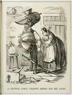 Chartist Movement Prints: Chartist Arming Cartoon