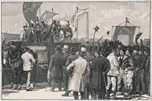 Chartist Meeting Print: Kennington Common Demonstration