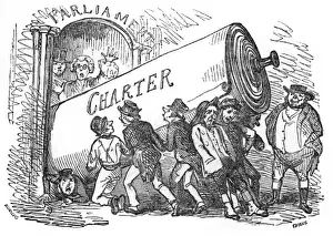 Charles Dickens Prints: A Chartist Party, 1843 - Print of a Radical Gathering