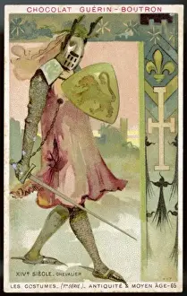 Medieval Knight Armor Prints: Chevalier / 14th C