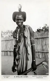 Chief of the Shilluk Tribe - Southern Sudan Chief of the Shilluk Tribe - Southern Sudan