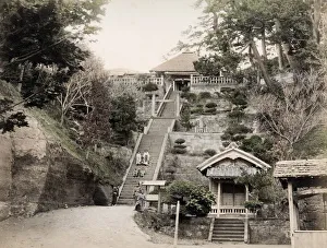 Children on steps at Katase, Kanagawa, Japan Children on steps at Katase, Kanagawa, Japan
