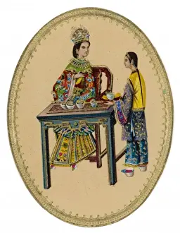 Chinese Tea Culture Prints: Chinese Drinking Tea