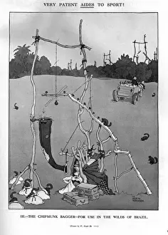 William Heath Robinson Prints: The Chipmunk Bagger by Heath Robinson