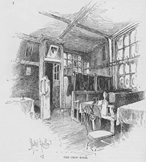 The Chop Room inside the Old Cheshire Cheese pub off London's Fleet Street The Chop Room inside the Old Cheshire Cheese pub off London's Fleet Street