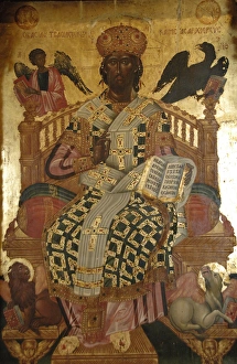 Christ in Majestry. Wooden iconostasis by Angelos Masketis Christ in Majestry. Wooden iconostasis by Angelos Masketis