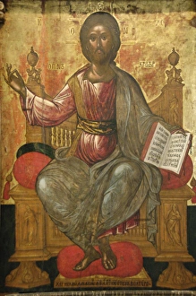 Christ in Majesty. Second half of the 16th century. Wooden i Christ in Majesty. Second half of the 16th century. Wooden i