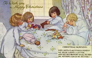 Christmas Morning Print circa 1916