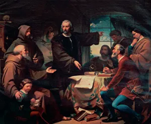 Christopher Columbus at La Rabida, 1872. By F. Adam Christopher Columbus at La Rabida, 1872. By F. Adam