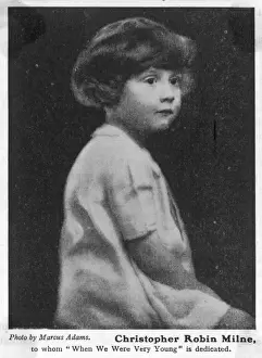 Print of Christopher Robin Milne, son of A.A. Milne