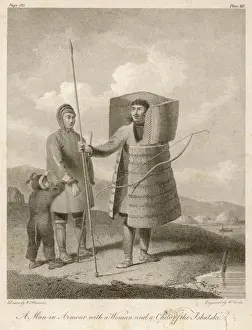 Russian Historical Figures Prints: Chukchi Warrior in Armor