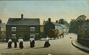 Church Lane - (Showing the Hare and Hounds Inn) Church Lane - (Showing the Hare and Hounds Inn)