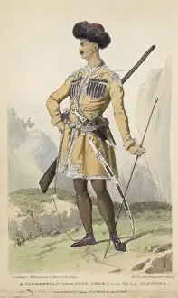 Circassian Warrior Print: A Circassian Chief in Gala Costume