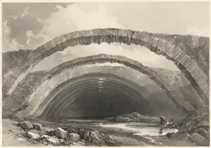 19th Century Archaeology Prints: Cisterns of Carthage