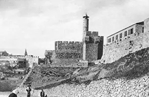 1920s Jerusalem Citadel (Tower of David) Print