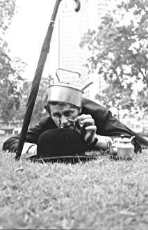 City gent in a park City gent in a park