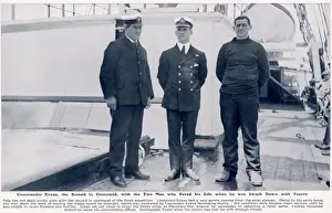 British Antarctic History Prints: Back to Civilisation. The Second in Command at Lyttelton