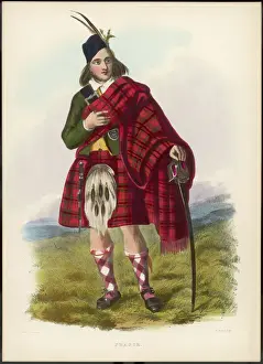 Clan Fraser Print - Sabre-Drawn Highlander