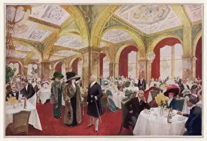 Claridges Restaurant Dining Print, 10s 6d to 12s 6d