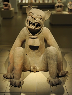 Classical Veracruz culture. Mexico. Shaped incense burner ja Classical Veracruz culture. Mexico. Shaped incense burner ja