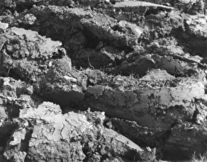Agricultural Landscape Photography UK Prints: Clay Soil Furrows