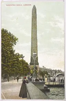 Old Photographs Of London Prints: Cleopatra Needle / C1905