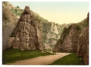 Nostalgic Views Of England Prints: Cliffs, III, Cheddar, England