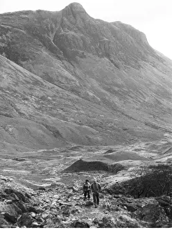 Prints of Climbing in the Langdale Valley, Lake District, Cumbria. Date: 1960s Lake Prints: Climbing in the Langdale Valley, Lake District Print 1960s