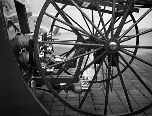 London Fire Service History Prints: Close-up of wheels on LFB fire engine