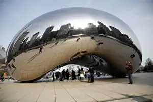 American City Landmarks Prints: Cloud Gate Sculpture, Chicago
