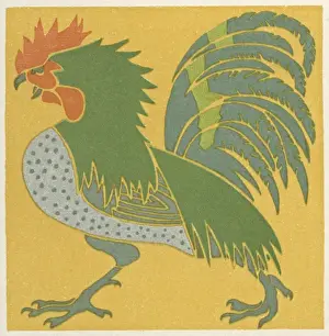 Cockerel Print, circa 1920s