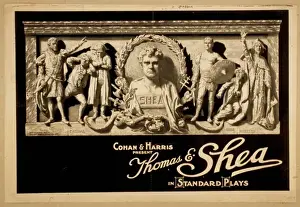 Vintage Theater Posters Prints: Cohan & Harris present Thomas E. Shea in standard plays Coha