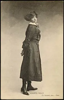 French Literary Figures Prints: Colette / Postcard 1908