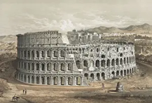 Historic Rome Landmarks Prints: Coliseum at Rome