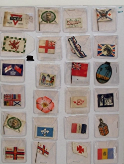 A collection of WWI Charity Day flags A collection of WWI Charity Day flags