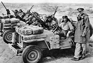 Colonel David Stirling with SAS Patrol Desert Print 1944
