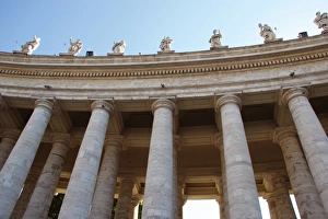 Colonnade of St. Peters Square of Vatican. Built by Bernini Colonnade of St. Peters Square of Vatican. Built by Bernini