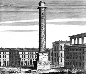Print of the Column of Antoninus Pius, 2nd century AD
