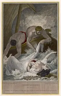 Comedy of Errors Print: Aemilia and Dromio Saved from the Sea