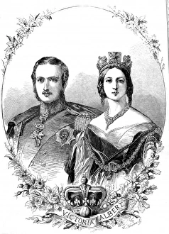 Commemorative portrait of Queen Victoria and Prince Albert Commemorative portrait of Queen Victoria and Prince Albert