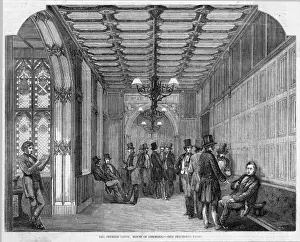 House Of Commons History Prints: Commons Division Lobby