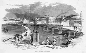 Ponts d'Asnières Print, Commune Damage