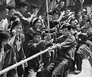 Communist China - workers in sports session Communist China - workers in sports session