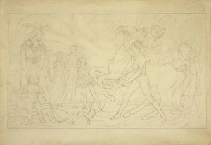 Composition Drawing for The Rehearsal Composition Drawing for The Rehearsal
