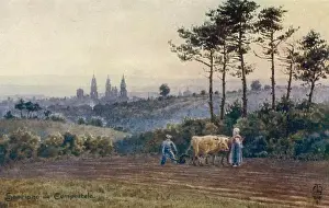 Spanish Historical Landmark Prints: Compostella Pilgrims