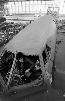 Concorde Under Construction Print - Filton, Bristol 1960s