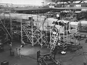Concorde Prints: Concorde Under Construction Print, Filton Bristol 1960s